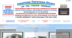Desktop Screenshot of americancaravansdirect.com